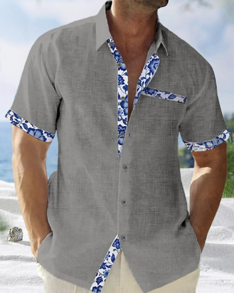 Francisco-Camisa de algodón y lino