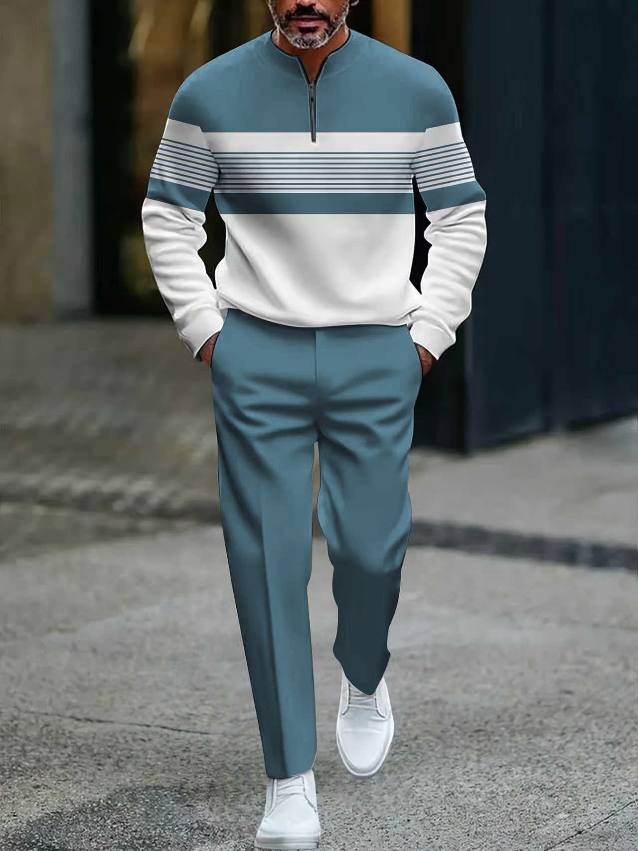 Albert-Conjunto para hombre: suéter y pantalón.