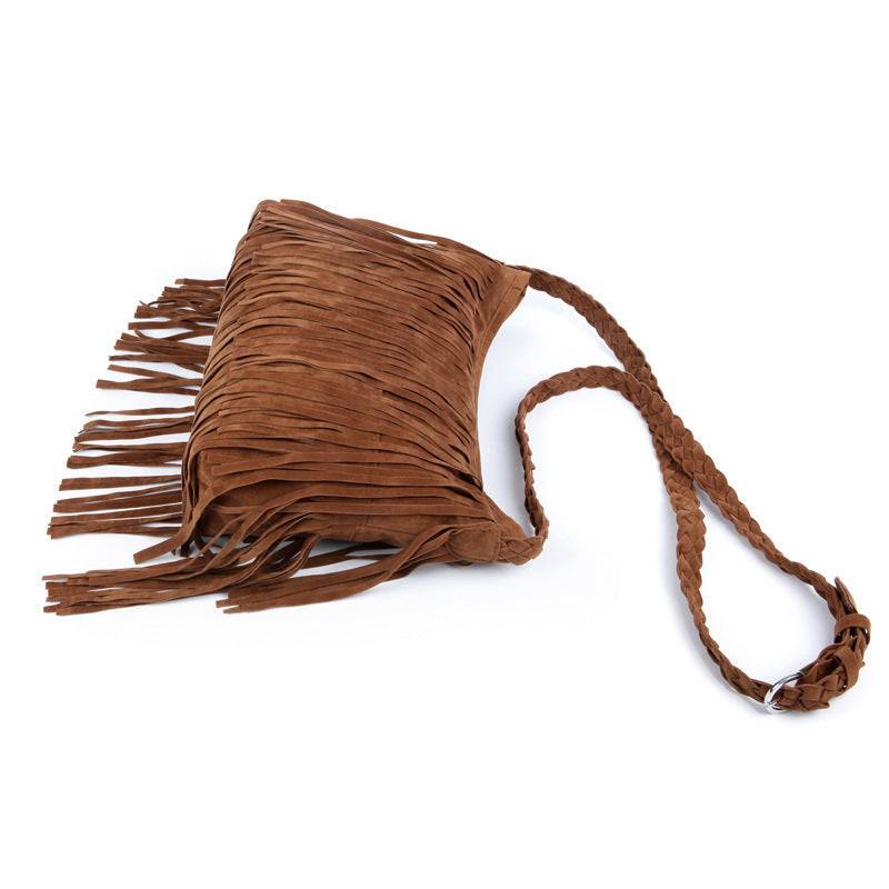Laura-Bandolera con borlas