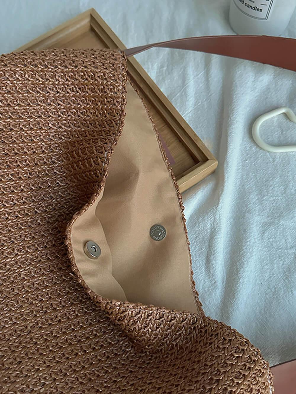 Estefania-Bolso de mano de paja