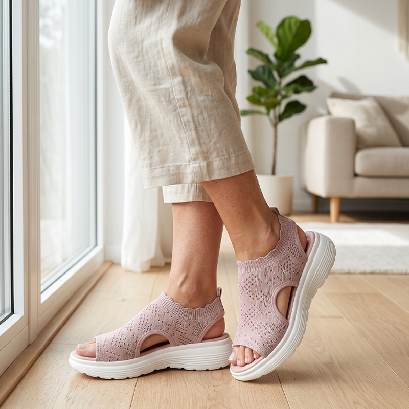 Prisca | Sandalias Acolchadas de Confort