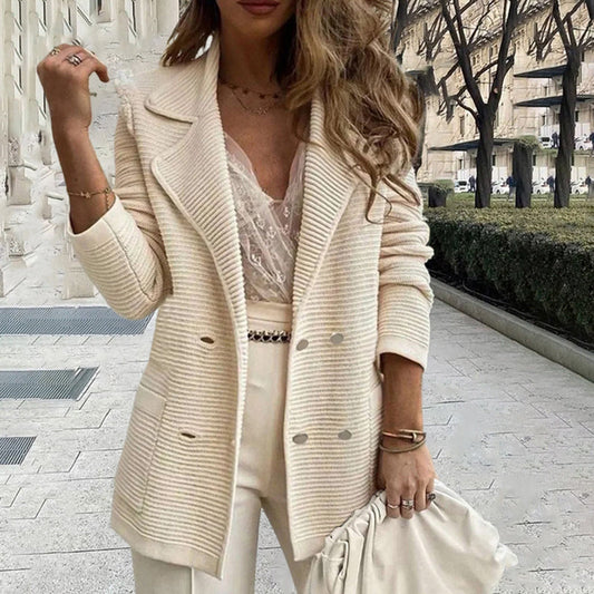 Lea-Abrigo casual de color liso