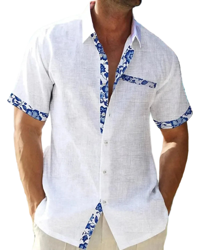 Francisco-Camisa de algodón y lino