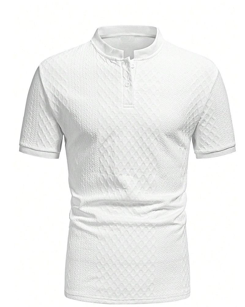 Pablo-Camiseta de jacquard con cuello alto