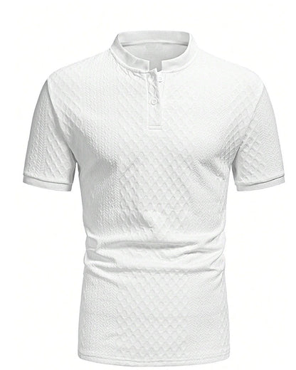 Pablo-Camiseta de jacquard con cuello alto