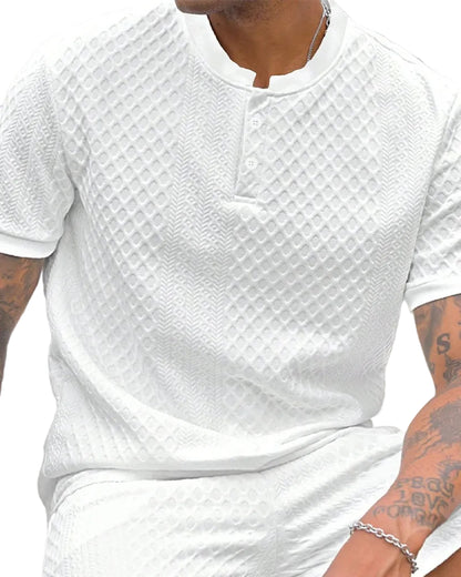 Pablo-Camiseta de jacquard con cuello alto