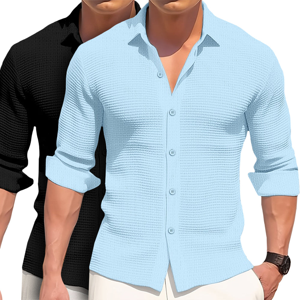 Carlos- Camisa de algodón elegante