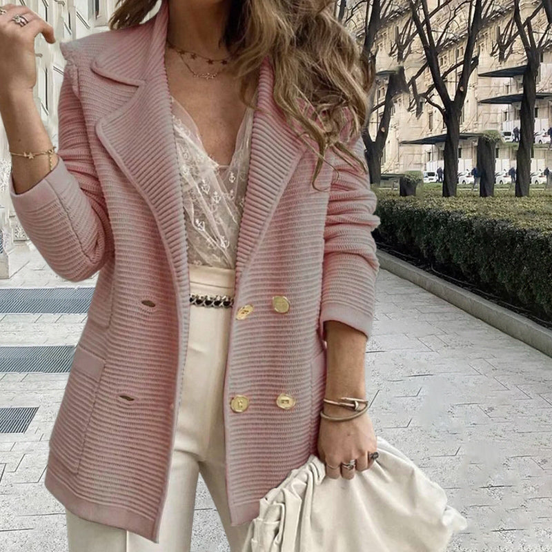 Lea-Abrigo casual de color liso