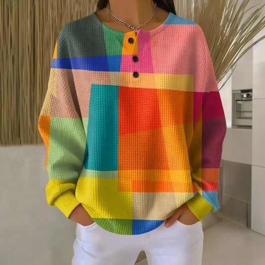 Ani-Sudadera vintage colorida
