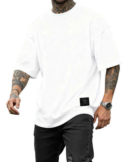 Manuel Jesus-Camisetas holgadas con etiqueta