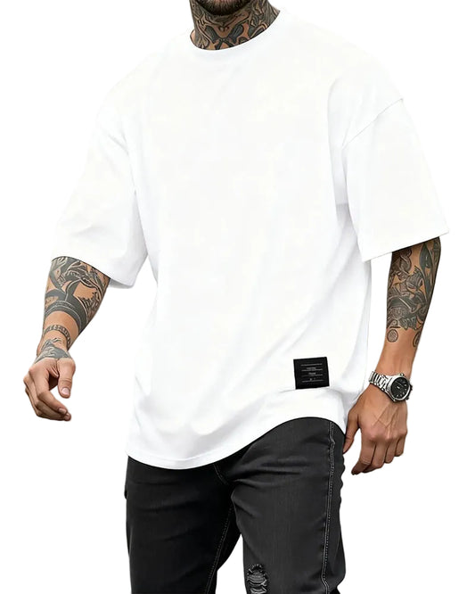 Manuel Jesus-Camisetas holgadas con etiqueta