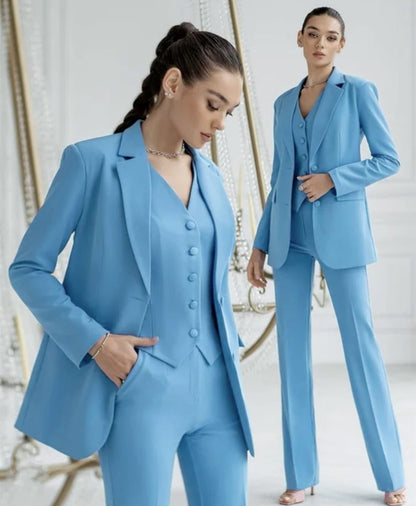 Lia-Traje "Safira" (chaqueta, pantalón y chaleco)