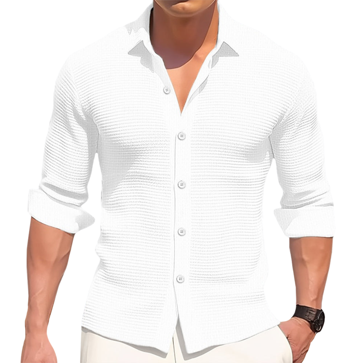 Carlos- Camisa de algodón elegante