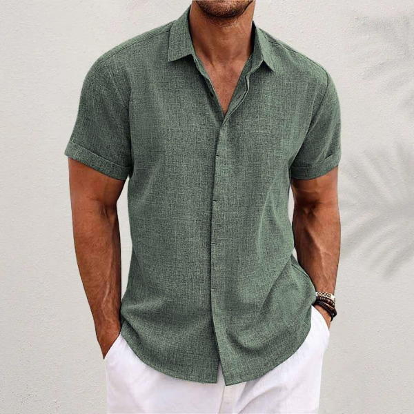 Jonathan-Camisa de lino clásica