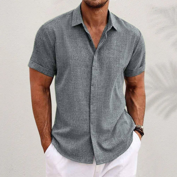 Jonathan-Camisa de lino clásica