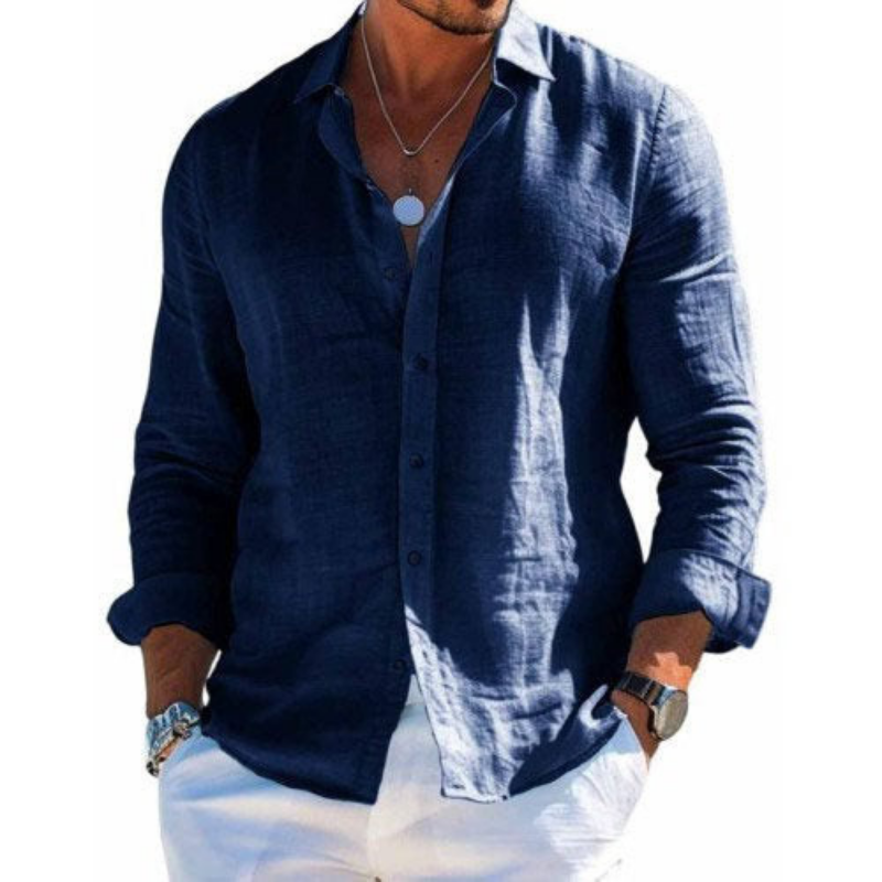 Manue- Camisa elegante en tejido transpirable
