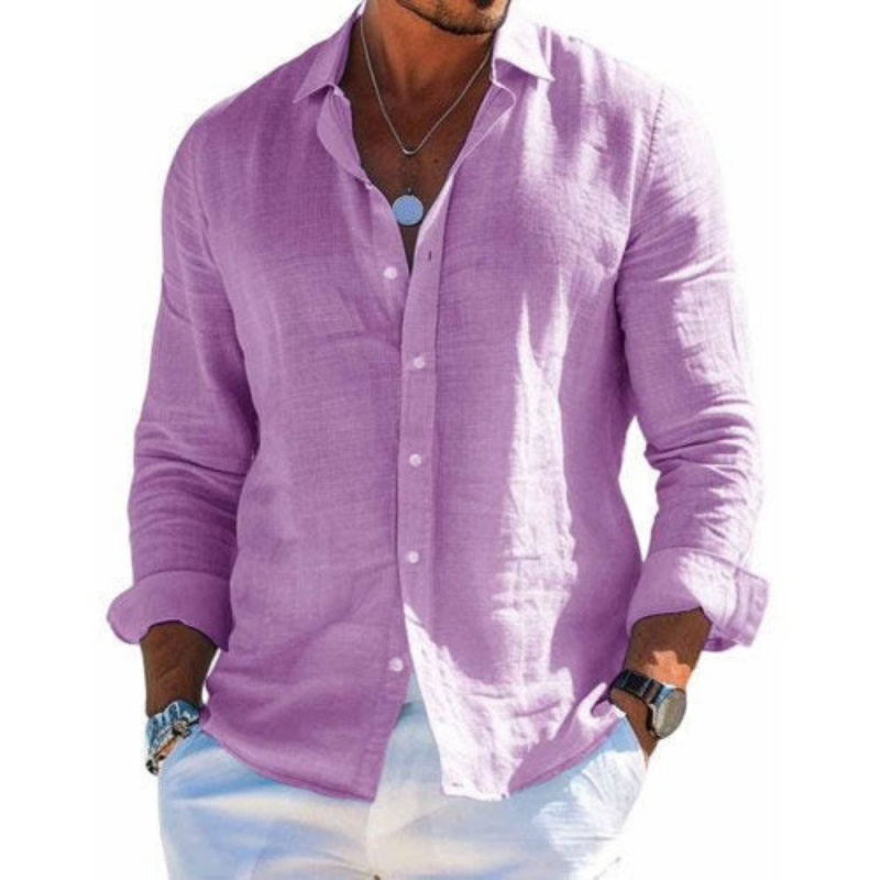 Manue- Camisa elegante en tejido transpirable