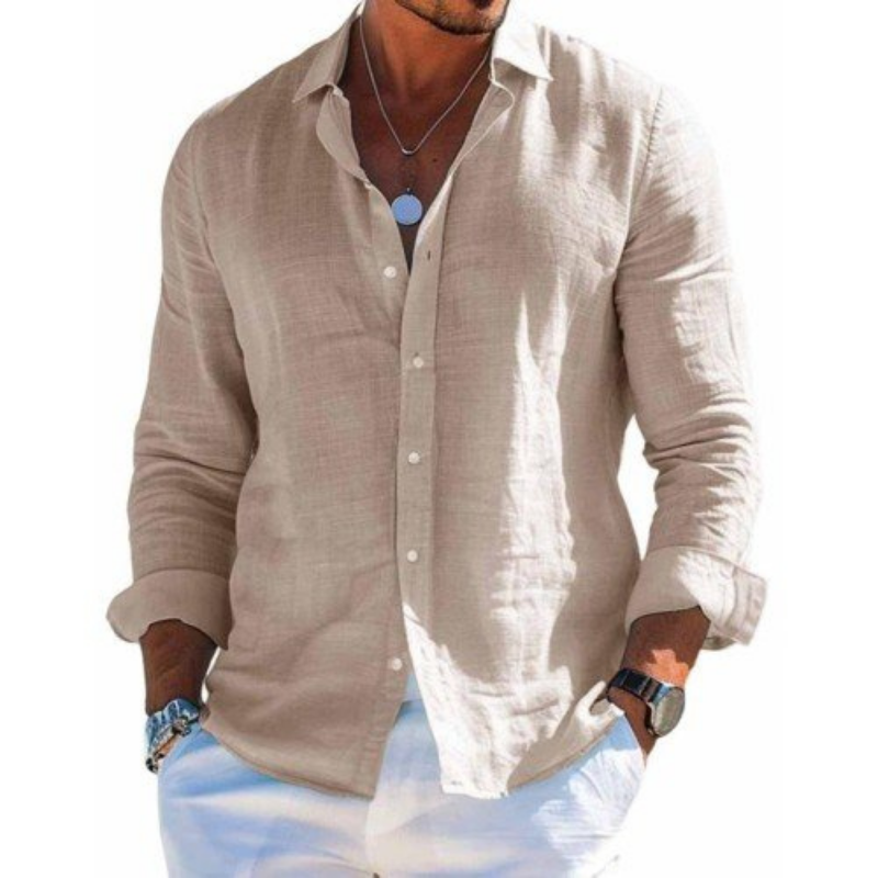 Manue- Camisa elegante en tejido transpirable
