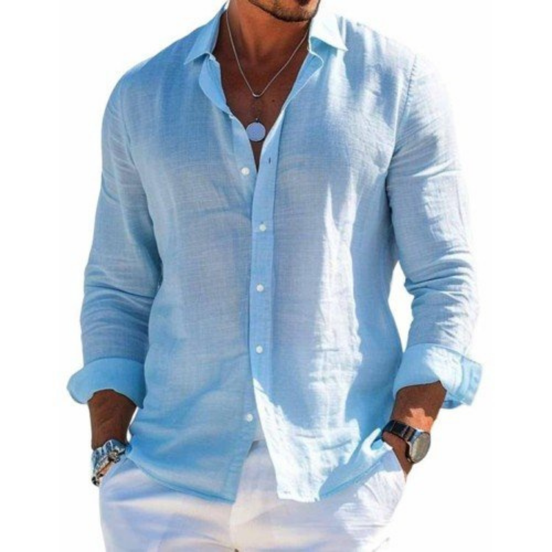 Manue- Camisa elegante en tejido transpirable