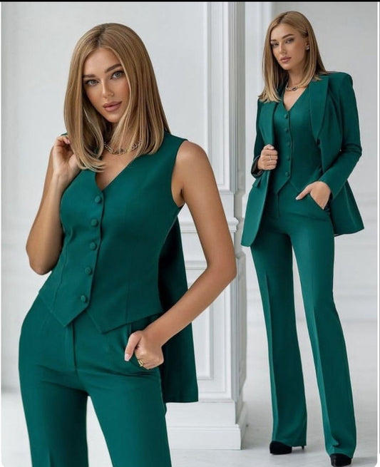 Lia-Traje "Safira" (chaqueta, pantalón y chaleco)