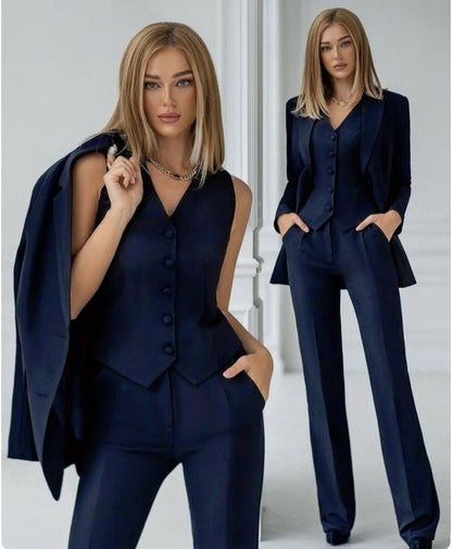 Lia-Traje "Safira" (chaqueta, pantalón y chaleco)