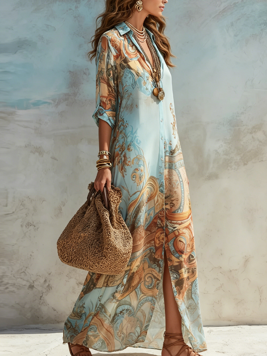Serena-Vestido tipo camisa