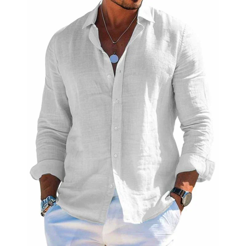 Manue- Camisa elegante en tejido transpirable