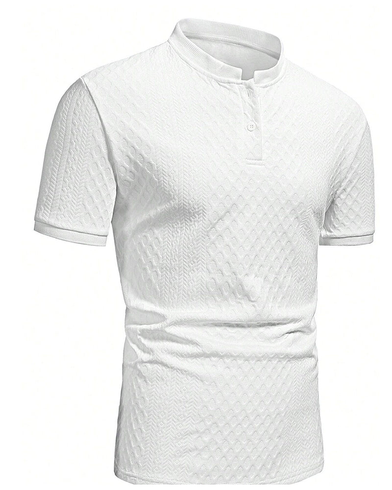 Pablo-Camiseta de jacquard con cuello alto