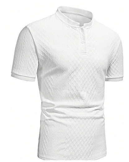 Pablo-Camiseta de jacquard con cuello alto