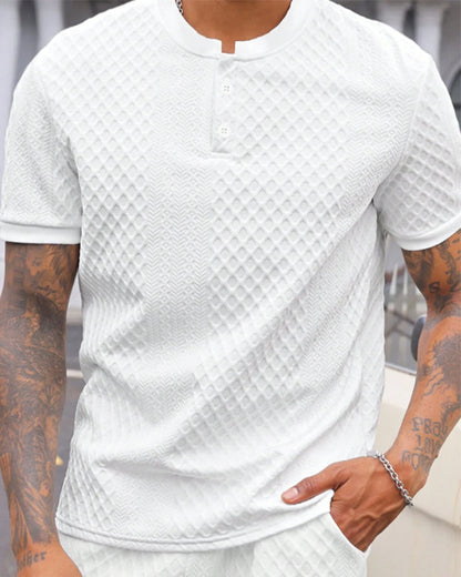 Pablo-Camiseta de jacquard con cuello alto