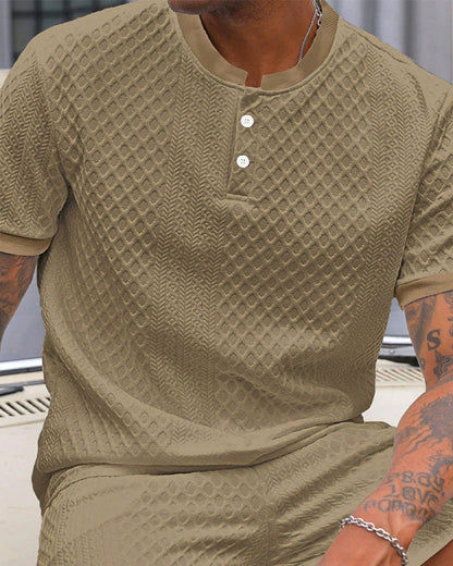 Pablo-Camiseta de jacquard con cuello alto