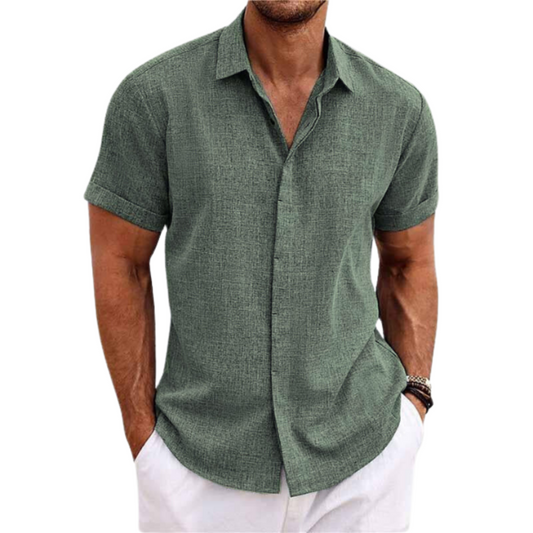Jonathan-Camisa de lino clásica
