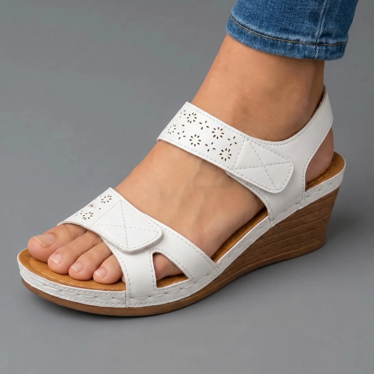 Prudy | Sandalias de Cuña Acolchadas