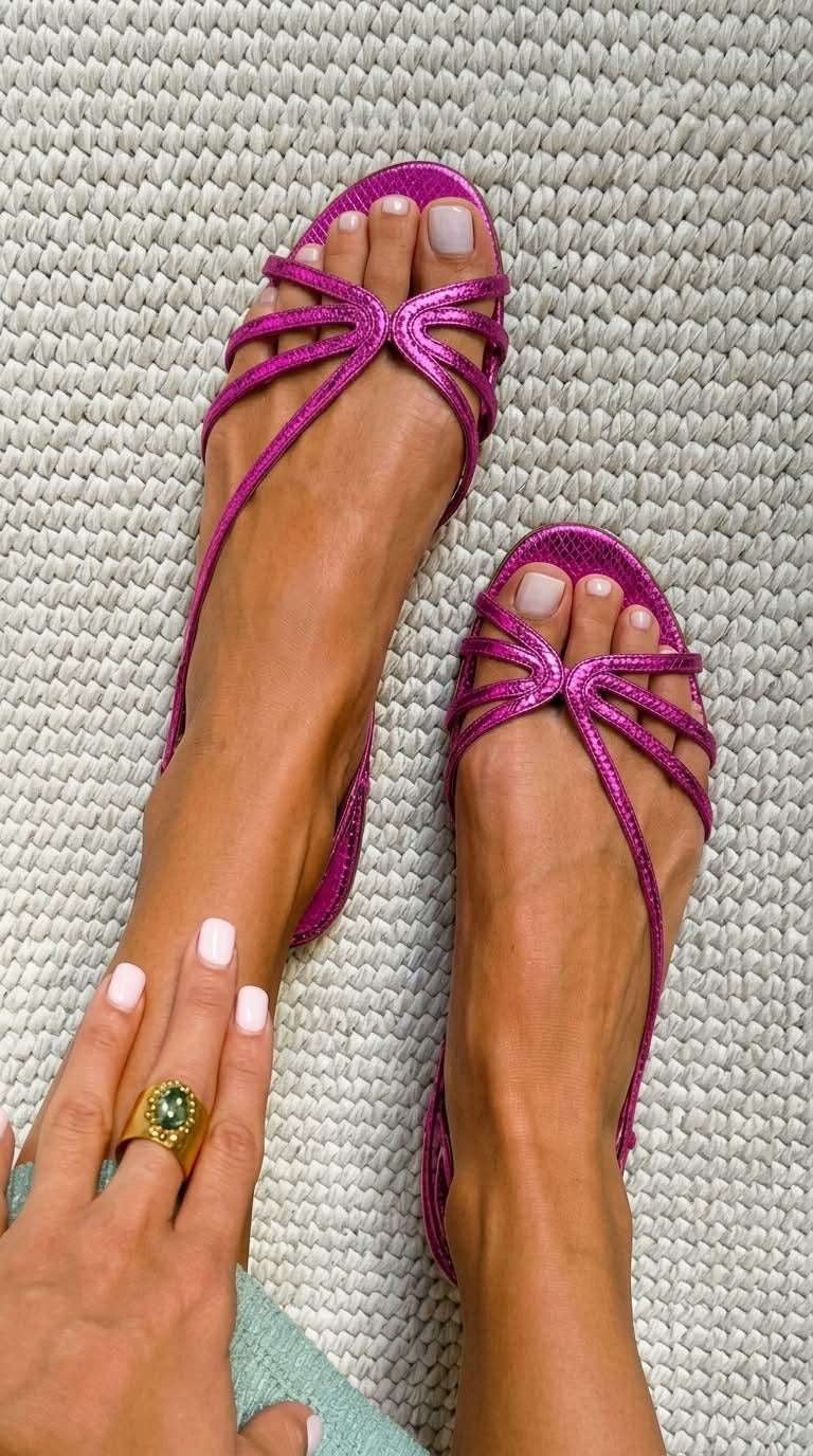 Sandalias Doradas, Elegancia Estival