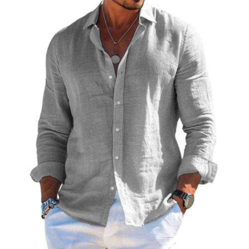 Manue- Camisa elegante en tejido transpirable