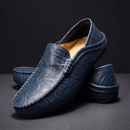 Jony-Mocasines de piel para hombre