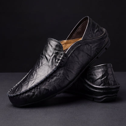 Jony-Mocasines de piel para hombre