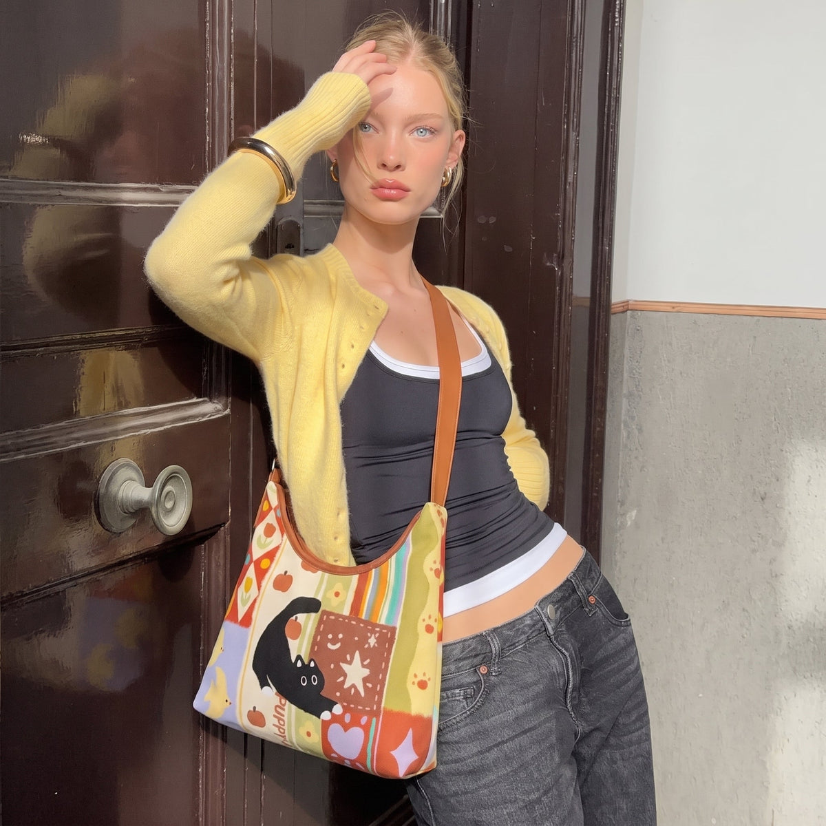 Bolso bandolera Mirano Cat Art