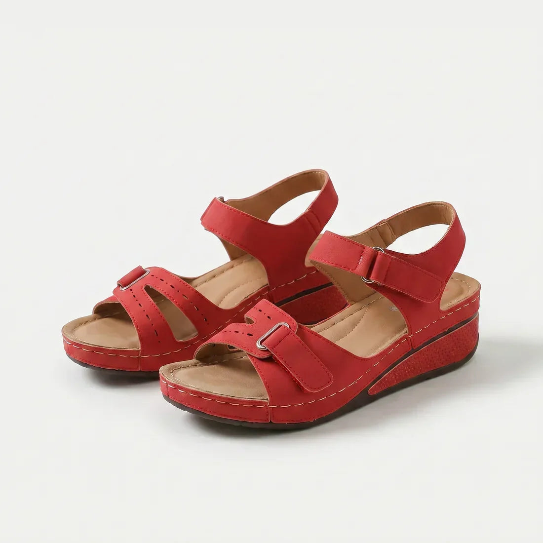 Coralie | Sandalias de Cuña Acolchadas de Confort