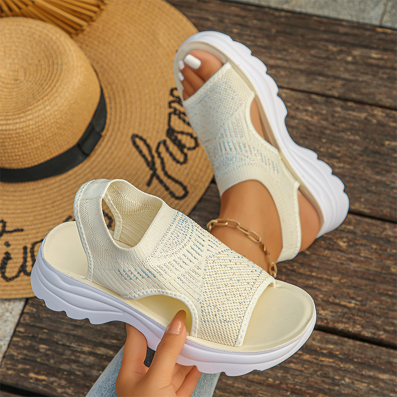 Brenna | Sandalias Acolchadas sin Cordones