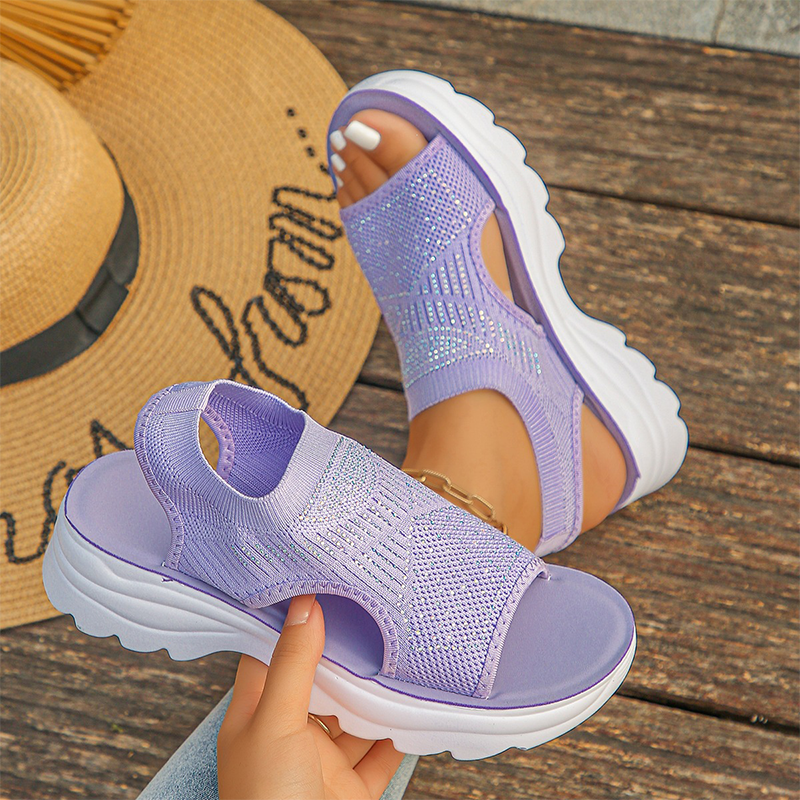 Brenna | Sandalias Acolchadas sin Cordones