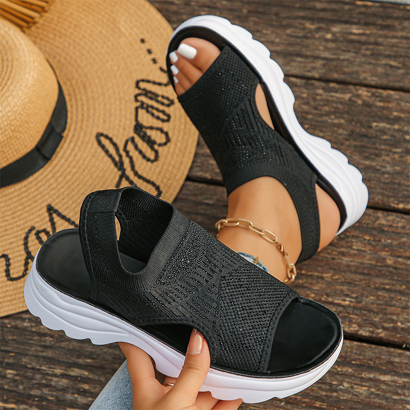 Brenna | Sandalias Acolchadas sin Cordones