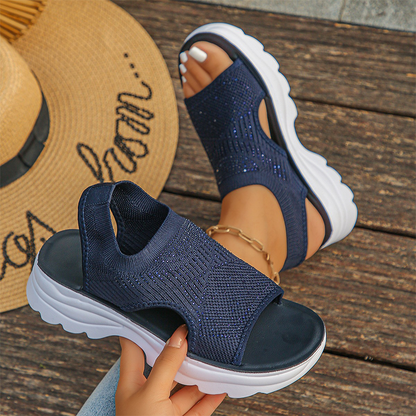 Brenna | Sandalias Acolchadas sin Cordones